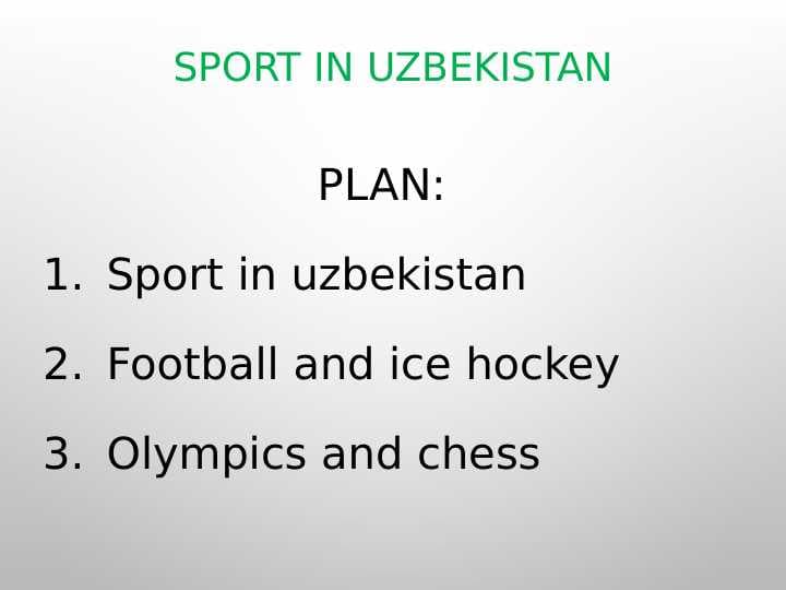 Sport in Uzbekistan