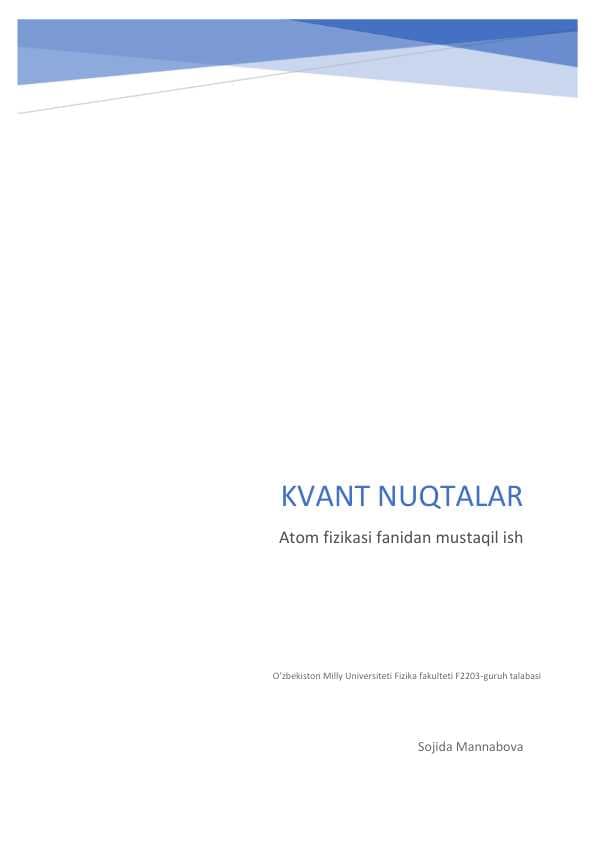 Kvant nuqtalar 3