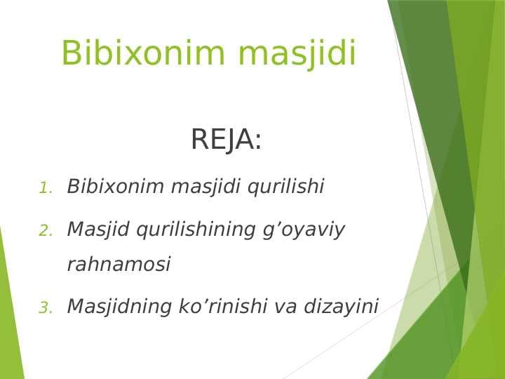 Bibixonim masjidi