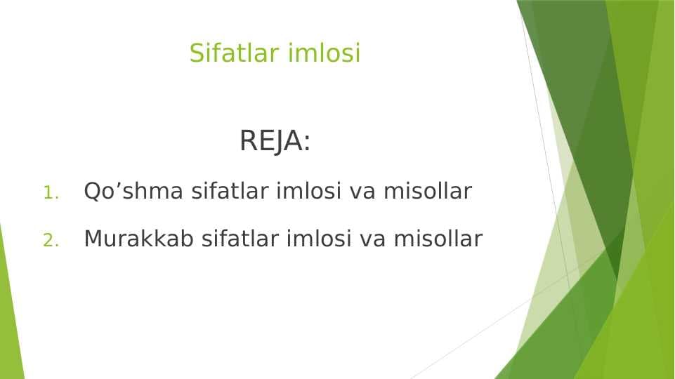 Sifatlar imlosi