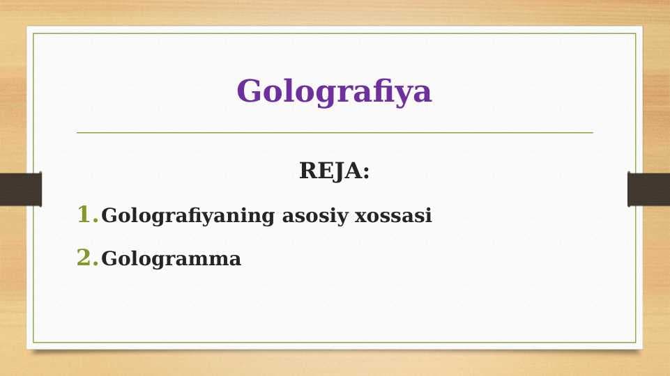 Golografiya