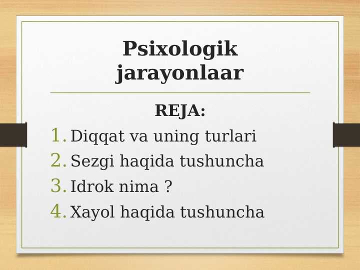 Psixologik jarayonlaar