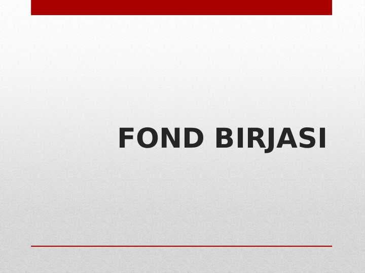 FOND BIRJASI