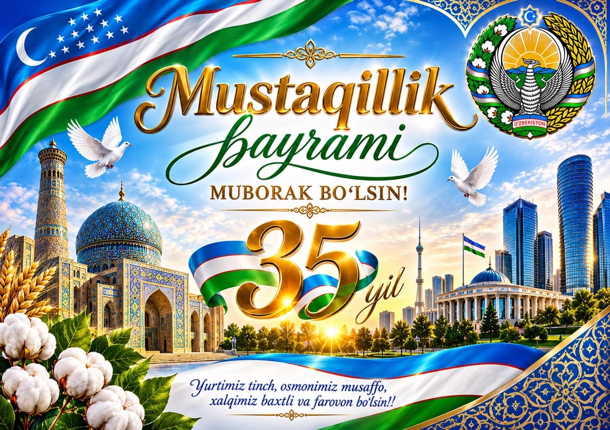 O‘zbekiston Mustaqilligining 35 yilligi