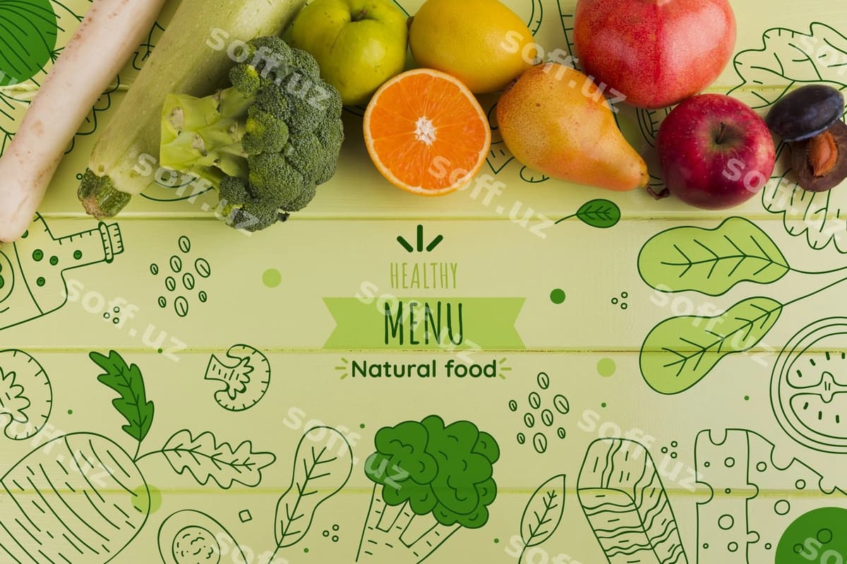 Flat lay kompositsiyasi sayaralar | Flat lay composition vegetables