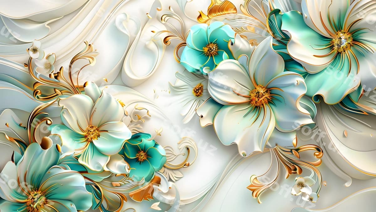 Gulli dizayn gullar bilan | Floral design with flowers it