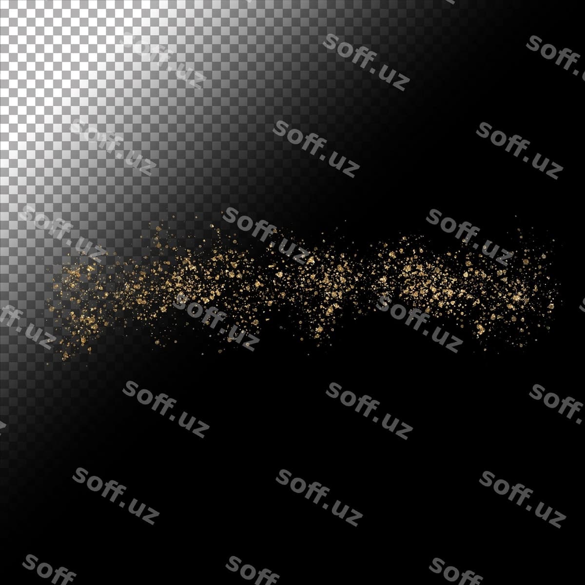 Bepul psd oltin yaltiroq spreyi bezaklari | Free psd gold glitter spray decoration
