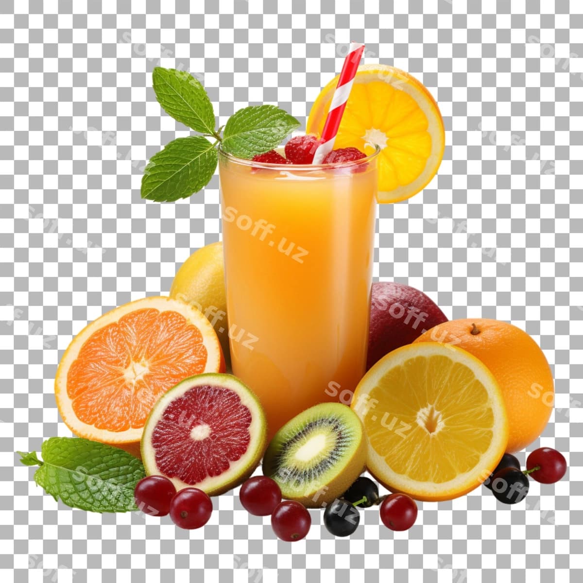 Meva suvi shaffof orqa fon | Fruit juice transparent background