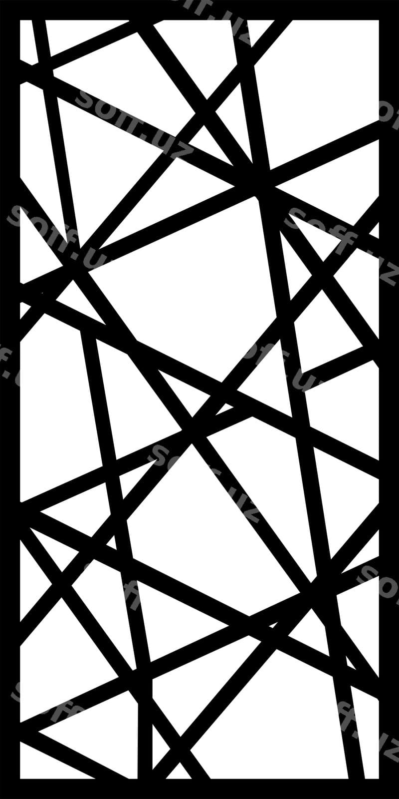 Geometrik dekorativ naqsh | Geometric decorative pattern