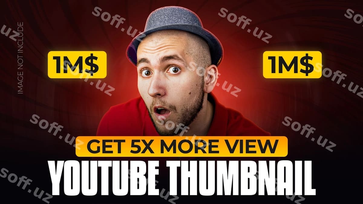 Yorqin so'nggi Youtube miniatura dizayni | Glowing trendy youtube thumbnail design