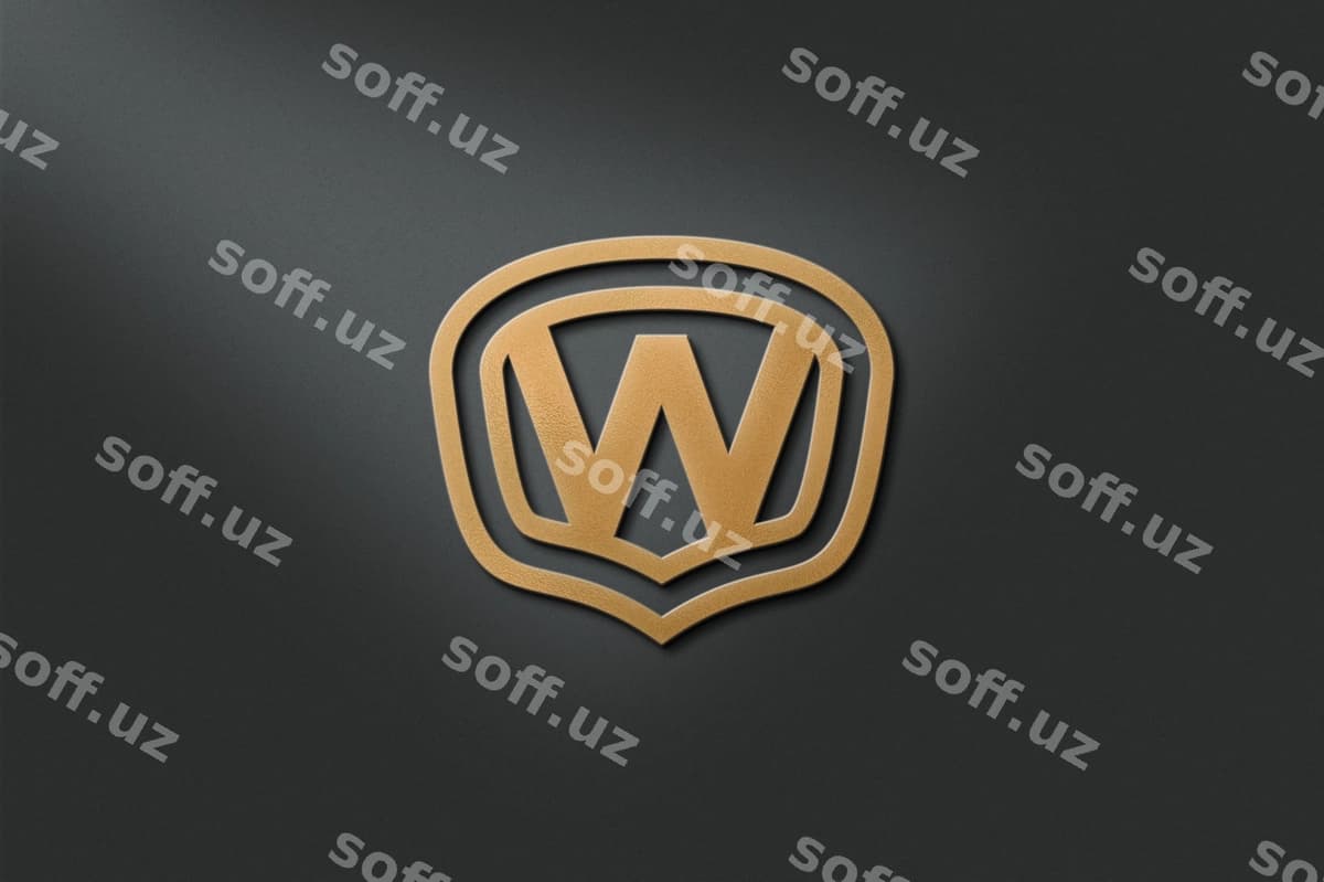 Oltin foliya namuna | Gold foil mockup