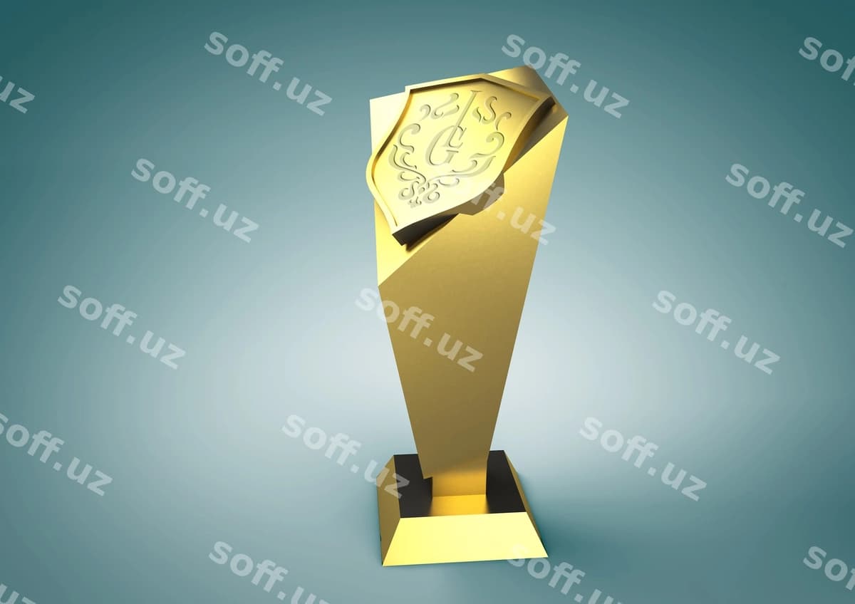 Oltin trofey dizayni | Gold trophy design