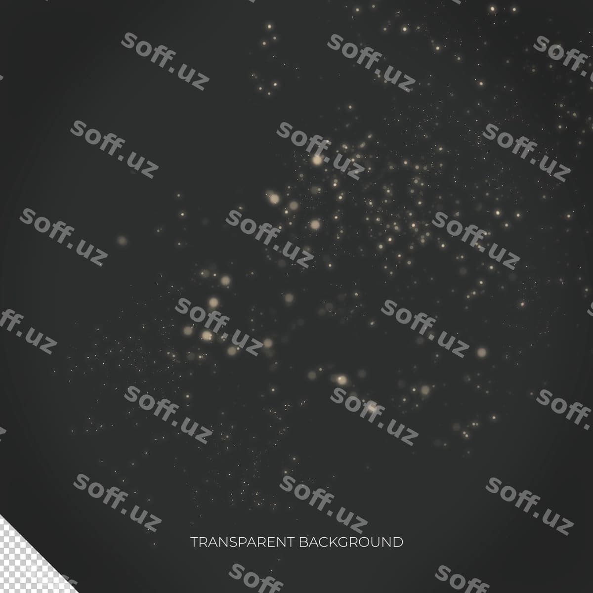 Oltin yaltiroq chang shaffof qoplamasi 2 | Golden glitter dust transparent overlay 2