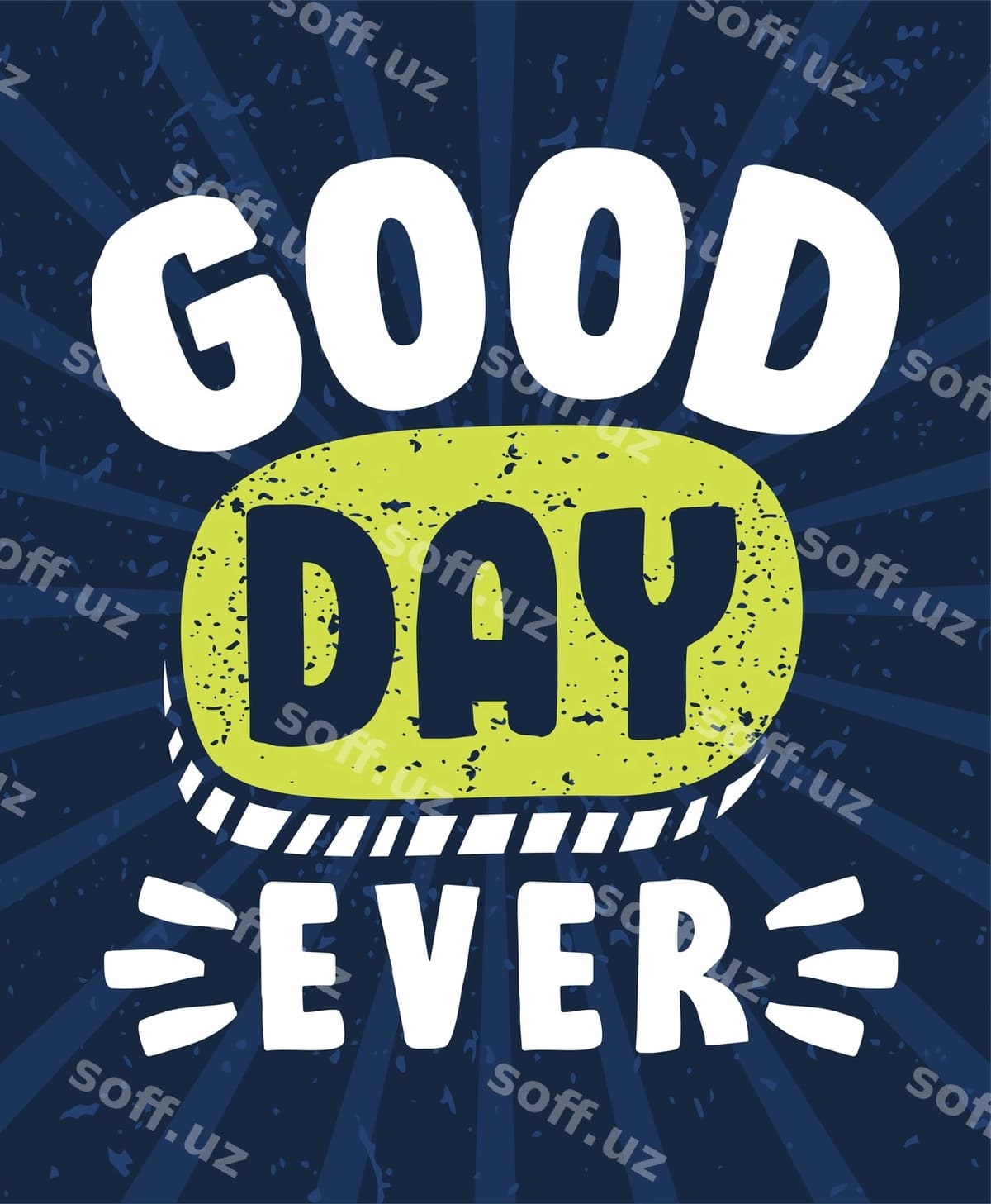 Xayrli kun har doim tipografiya plakat dizaynlari | Good day ever typography poster designs