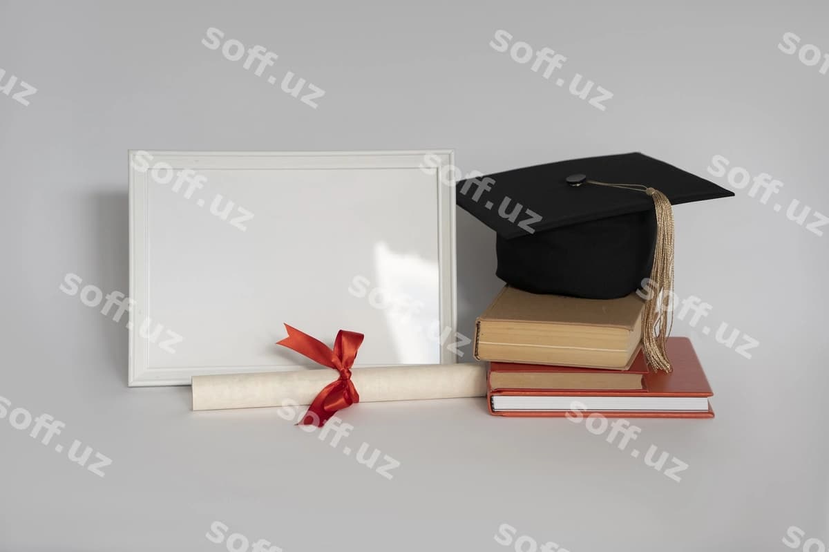 Bitirish ramkasi mockup dizayni | Graduation frame mockup design