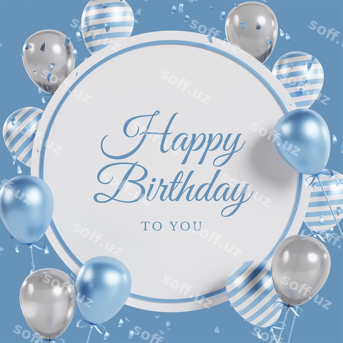 Tug'ilgan kuning kartochkasi 6 | Happy birthday card 6