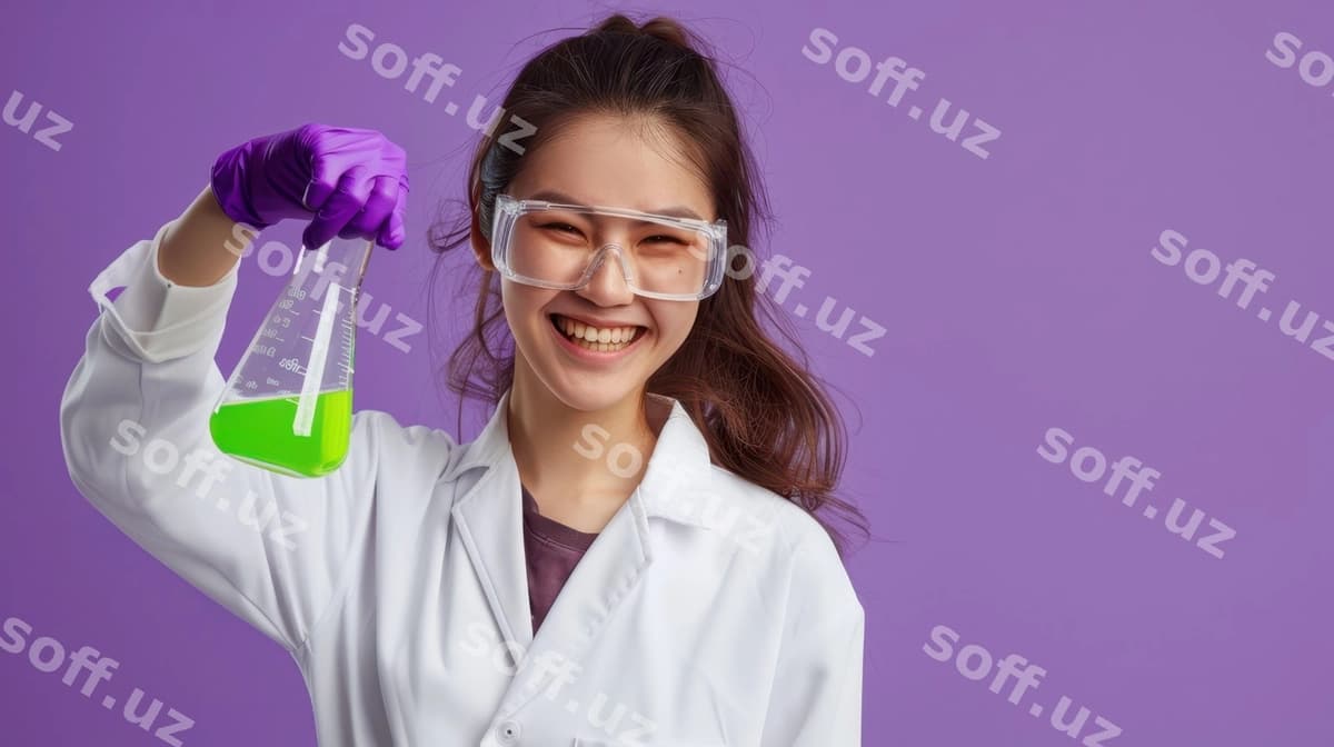 Baxtli ayollar fanchisi | Happy female scientist
