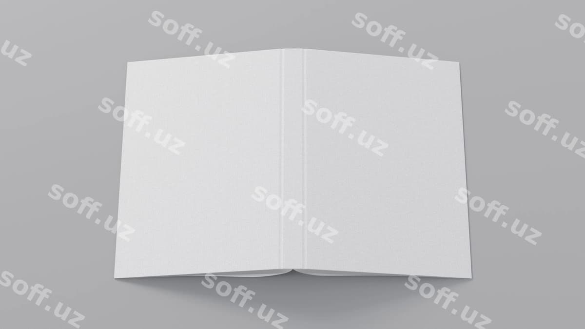 Qattiq qopli kitob yuqori ko'rinishi | Hard cover book top view