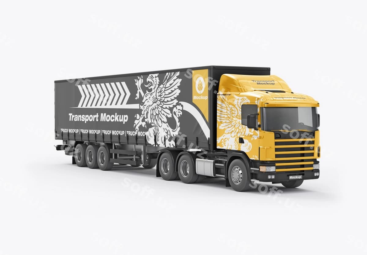 Yuk avtomobili modeli | Heavy truck mockup