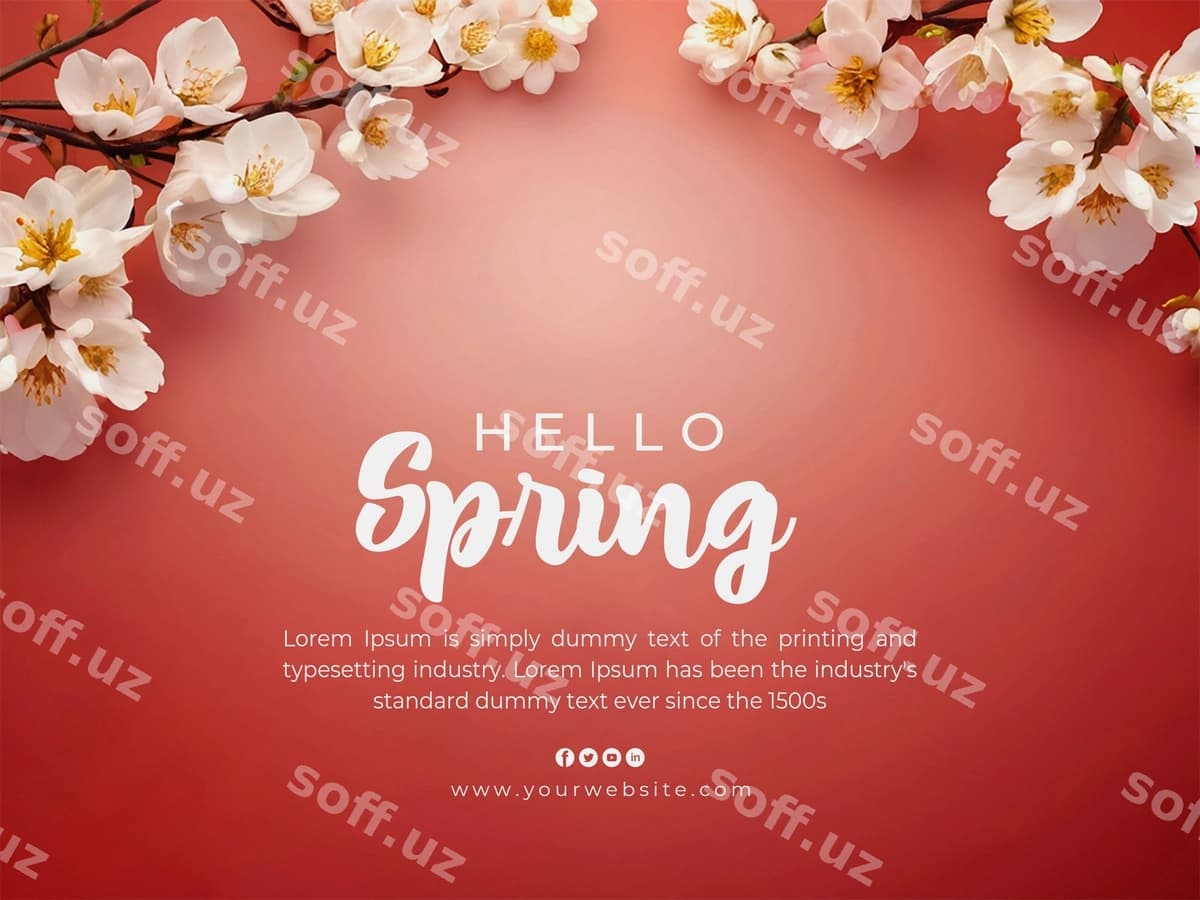 Salom, bahor foni | Hello spring background