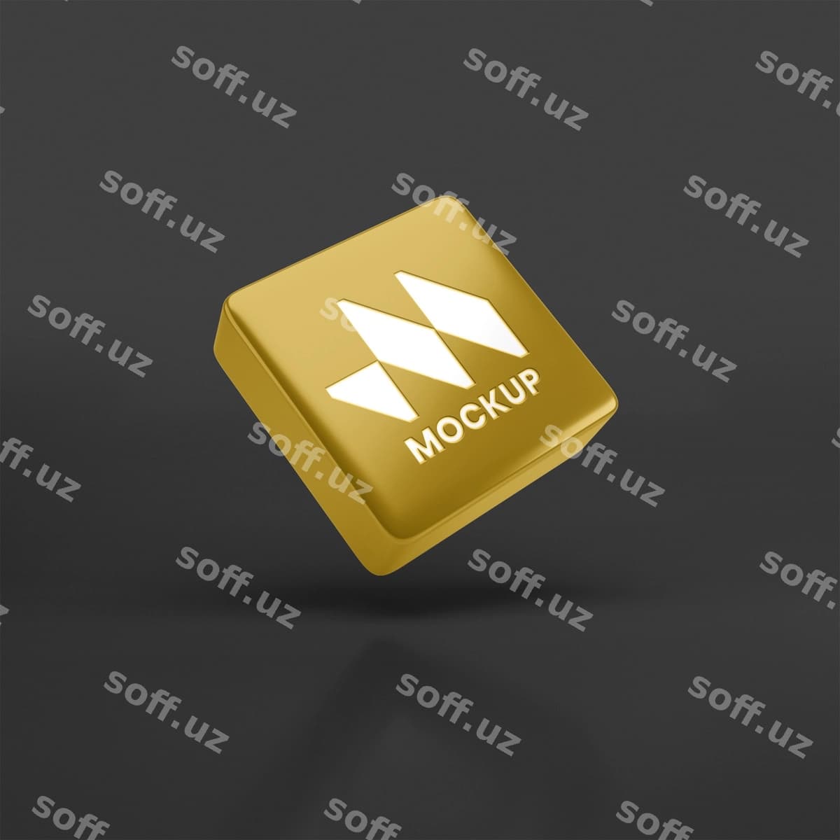3D logotip maketining piktogrammasi | Icon 3d logo mockup