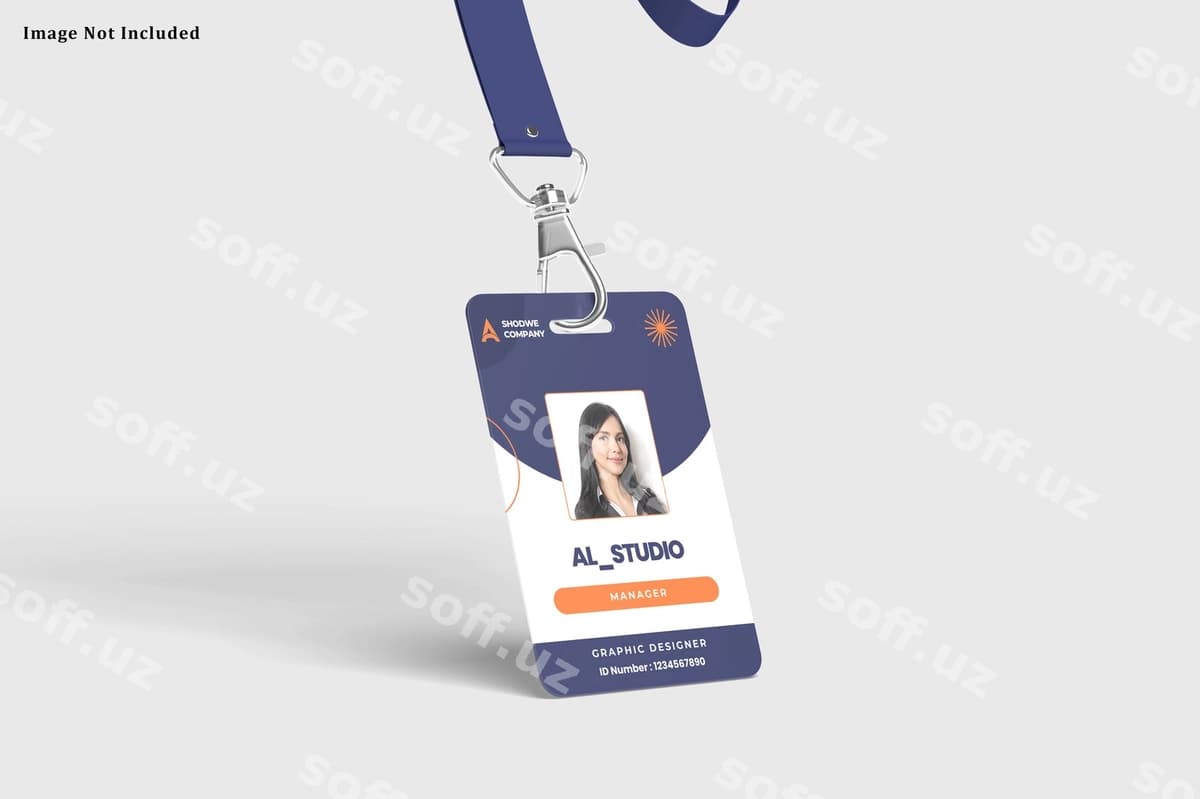 ID badji mockup | Id badge mockup