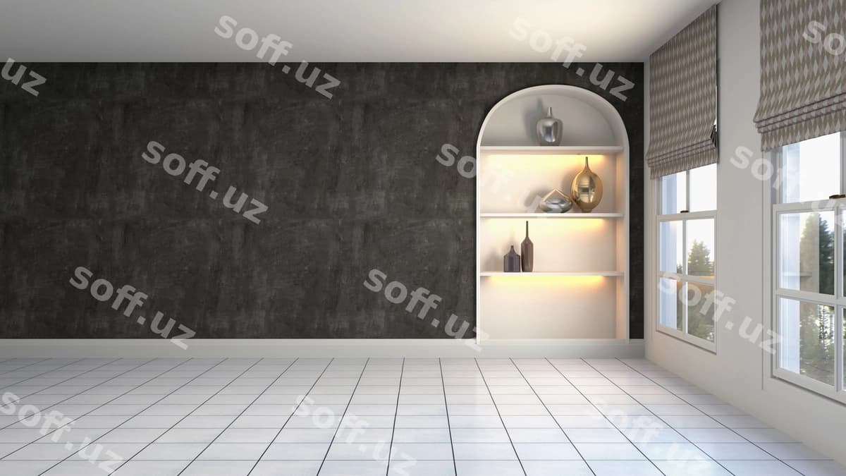 Illustratsiya bo'sh ichki xona | Illustration empty interior room