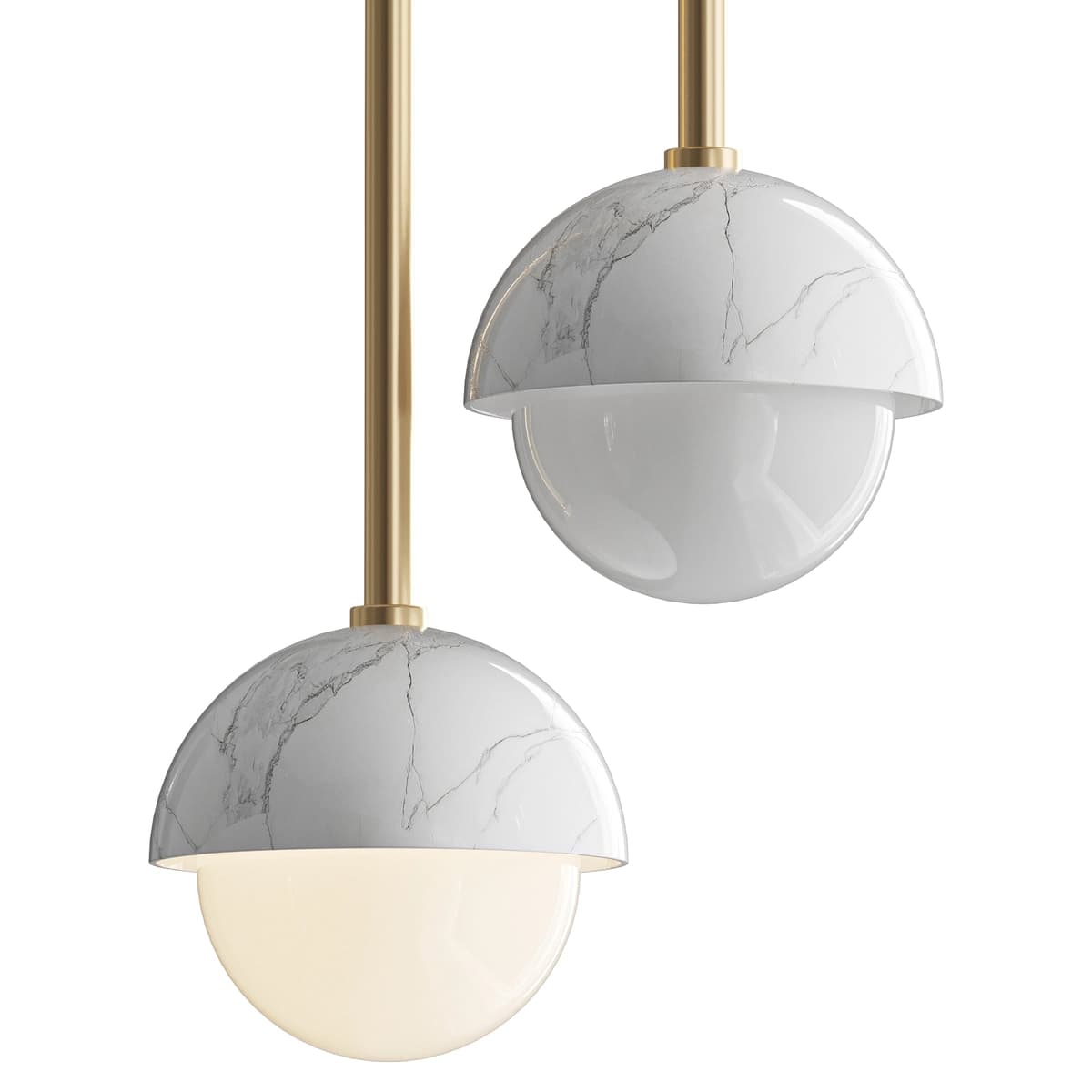 Polaris White Marble Pendant Lamp