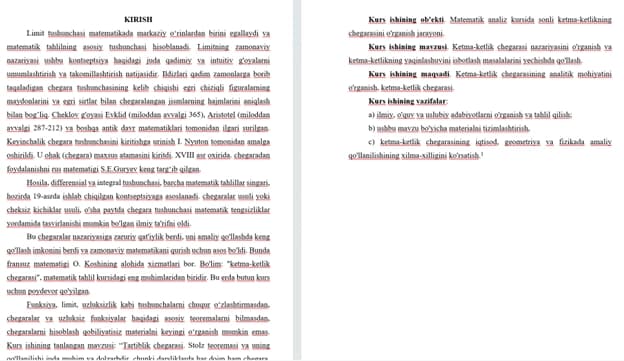 Bir tomonli limitlar. Ikkinchi ajoyib limit