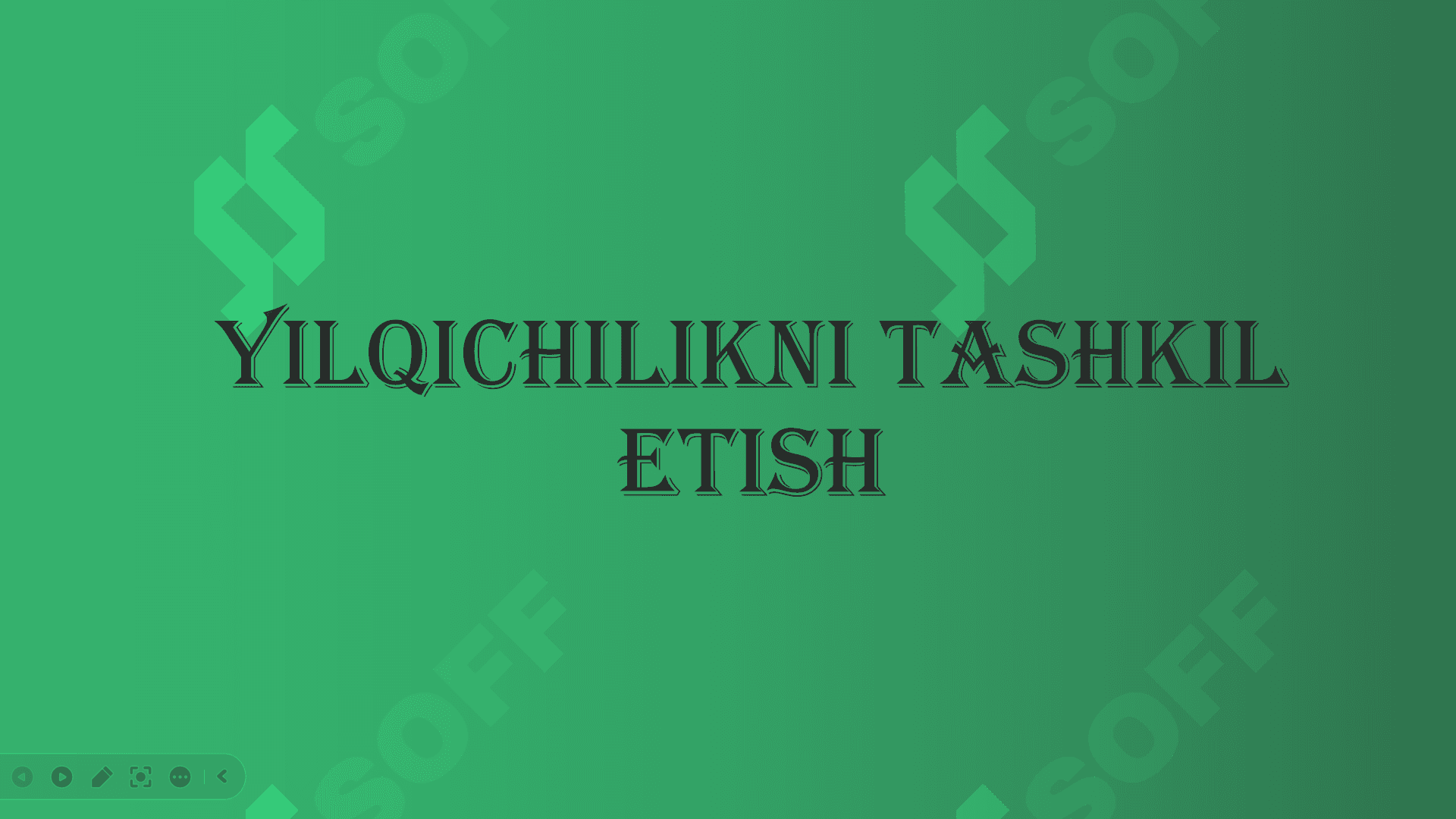 Yilqichilikni tashkil etish 2
