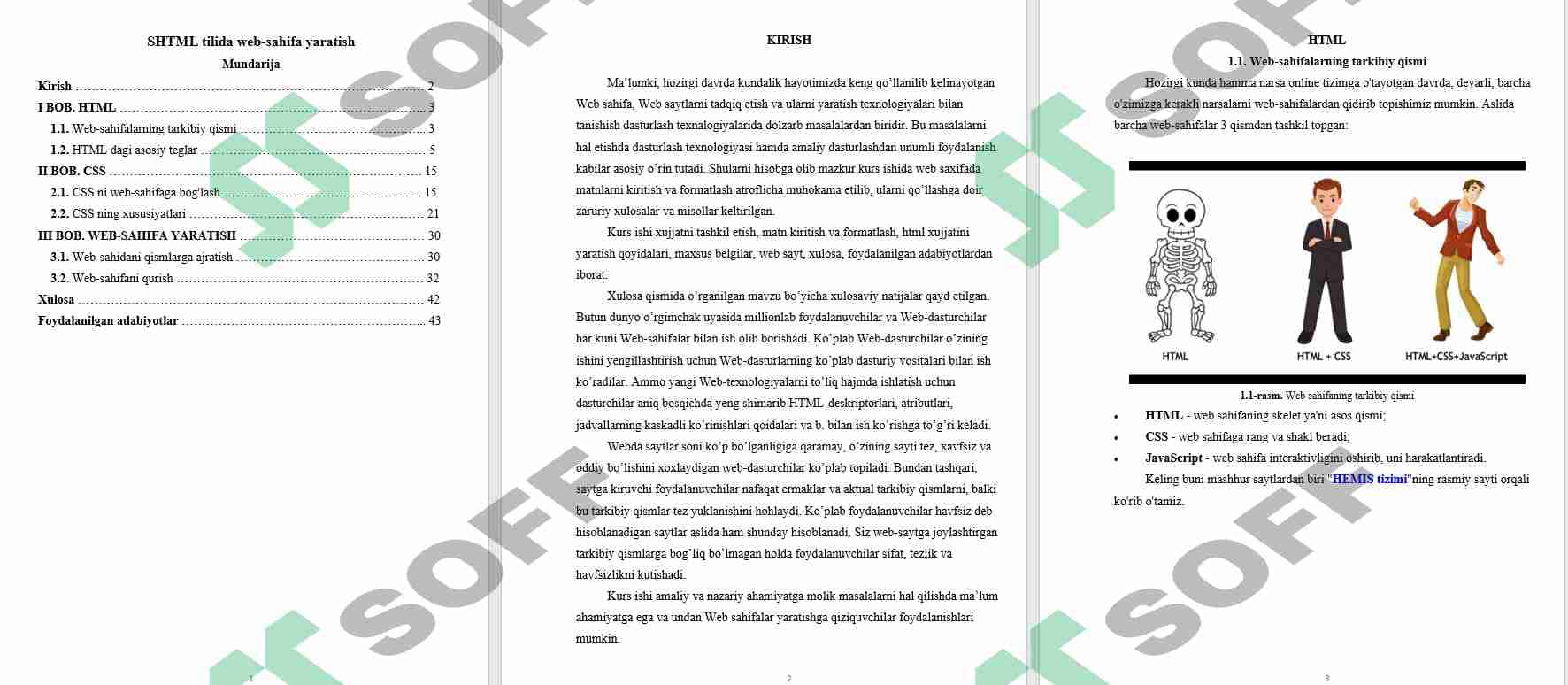 HTML tilida web-sahifa yaratish