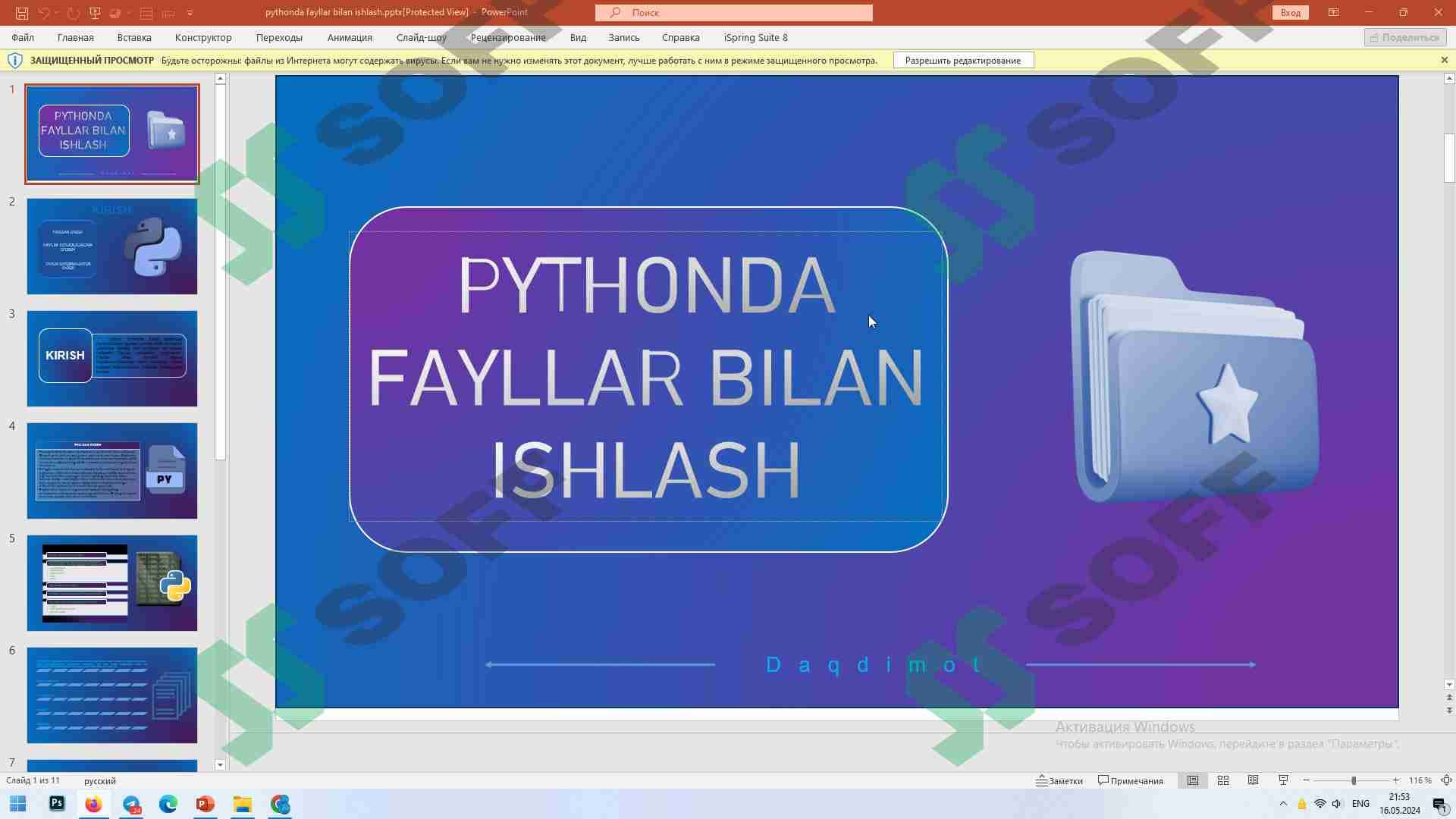 pythonda fayllar bilan ishlash