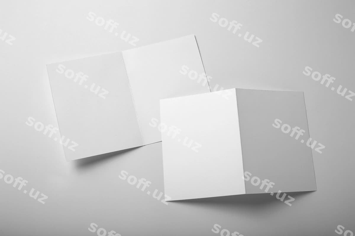 Ajraltirilgan broshyur namuna dizayni | Isolated brochure mockup design