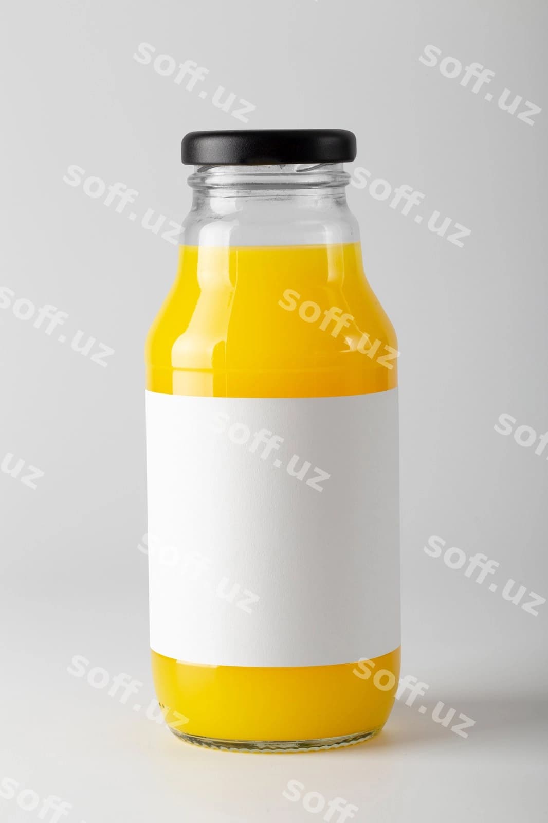 Etiket model shisha quti | Label mockup glass bottle