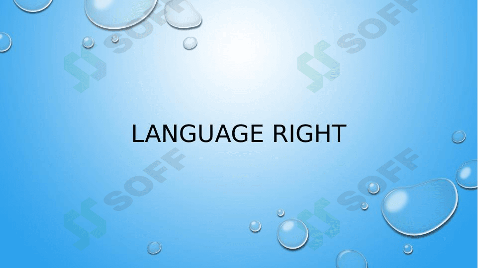 Language right