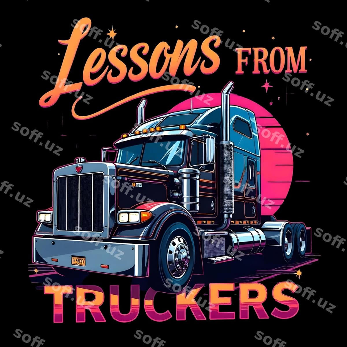 Yuk katta yol o'tkazuvchilardan futbolka dizaynidan darslar | Lessons from truckers tshirt design