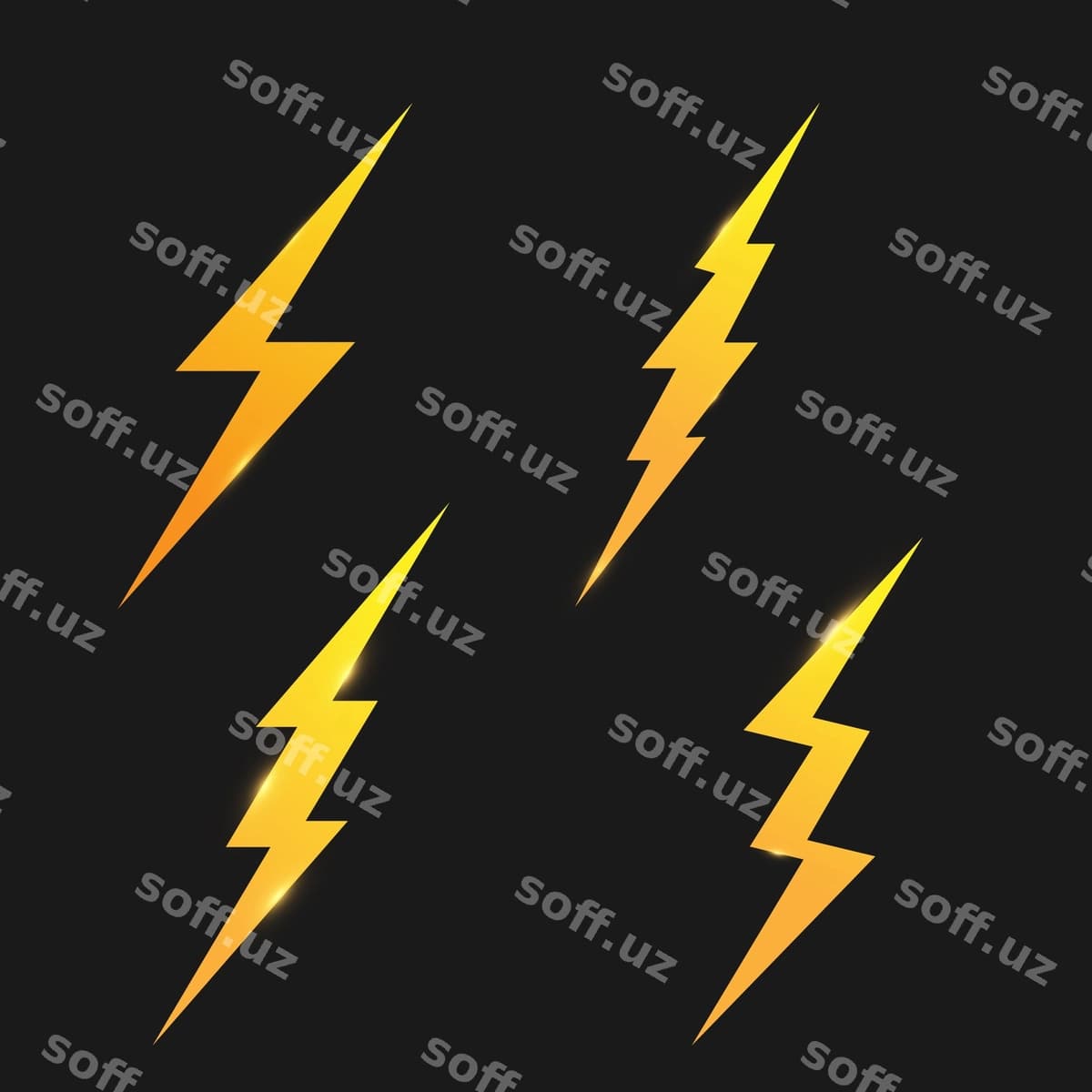 Chiray ikonkalar komplekti | Lightning icons set