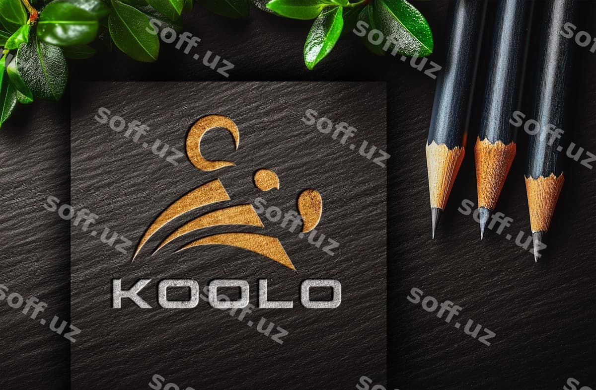 Logo namuna qora kartochka | Logo mockup black card