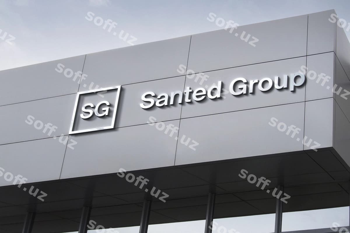 Logo namuna belgi korporatsiya binosi | Logo mockup sign corporation building