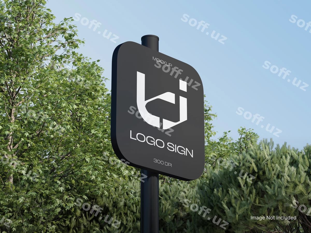 Logo sign mockup outdoor sohbatlari | Logo sign mockup outdoor setting