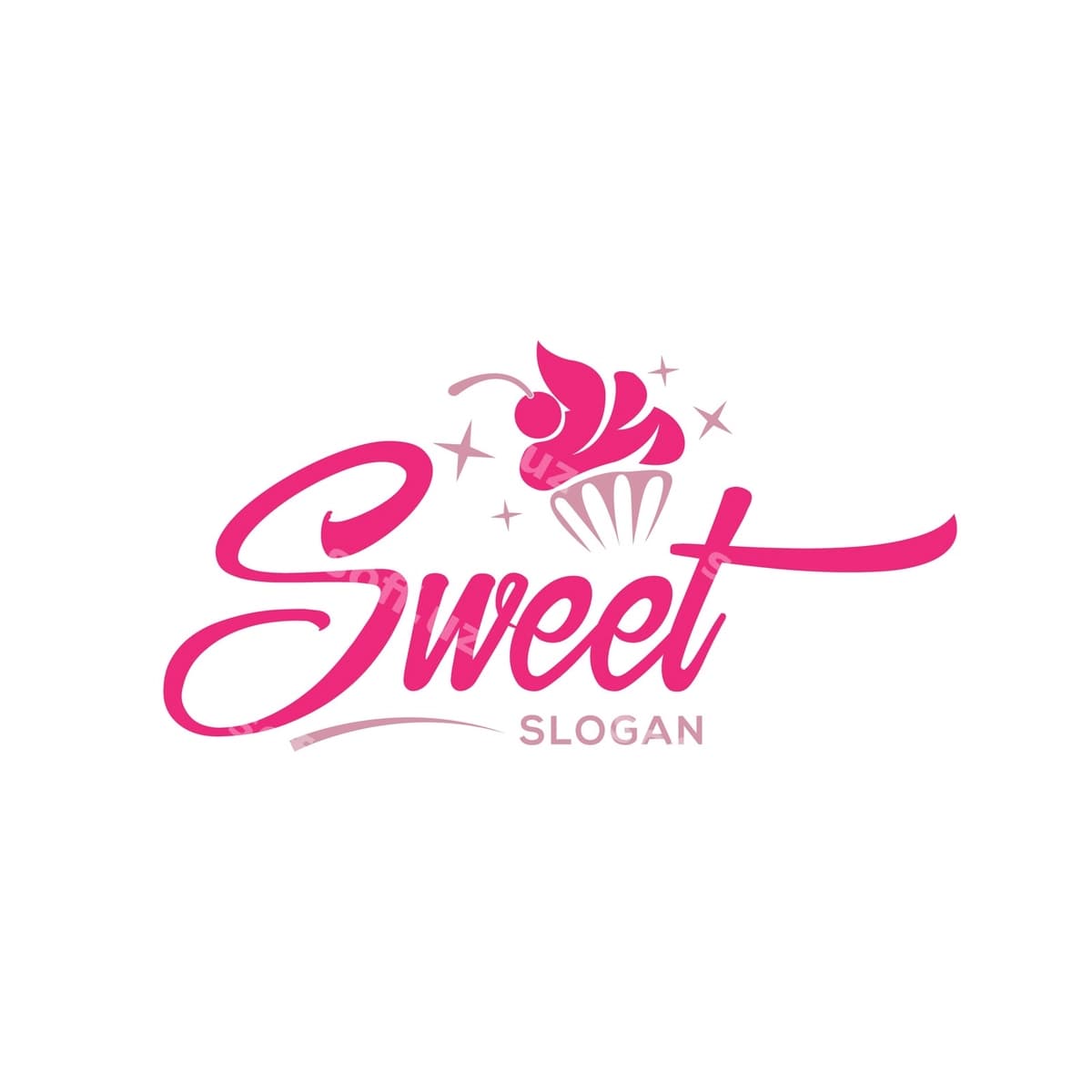 Logotip shirin shiori | Logo sweet slogan