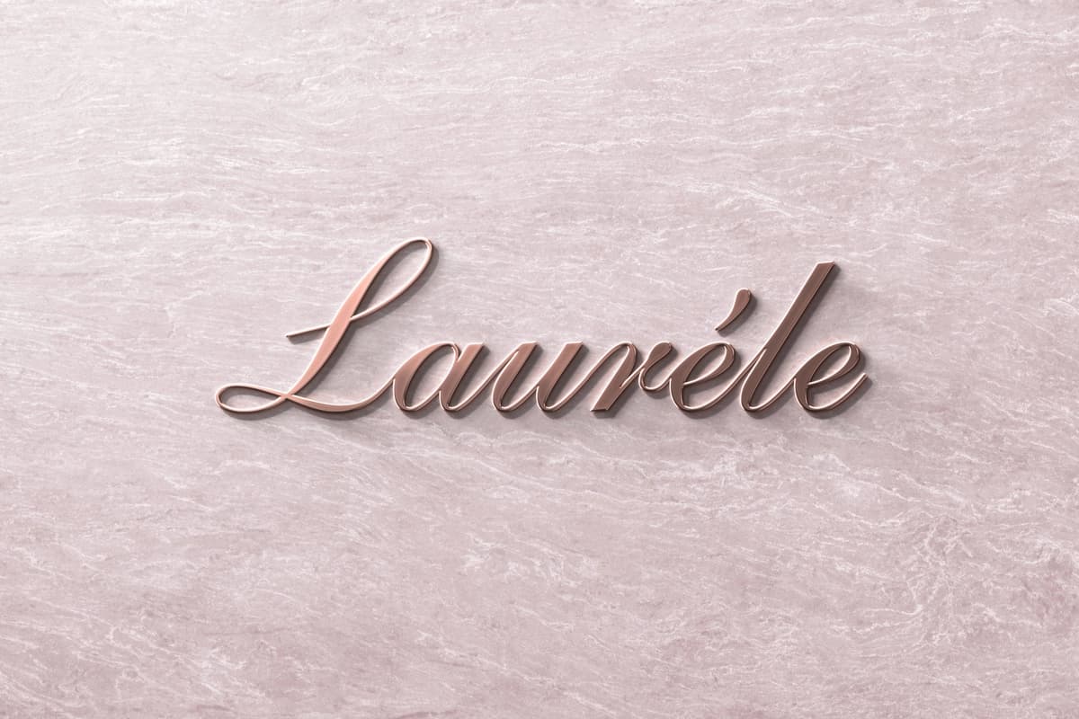 Logo maketi 3D old pushti marbel devori | Logo mockup 3d front pink marbel wall