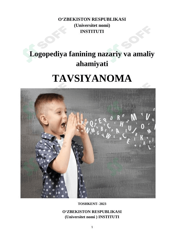 Logopediya fanining nazariy va amaliy ahamiyati