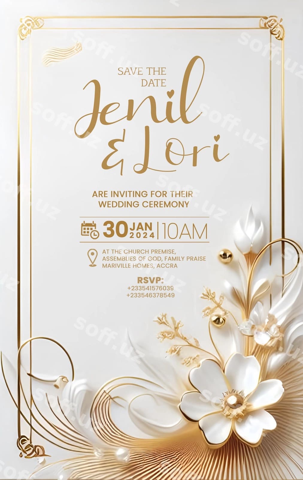 Hashamatli to'y taklifnomasi | Luxurious wedding invitation