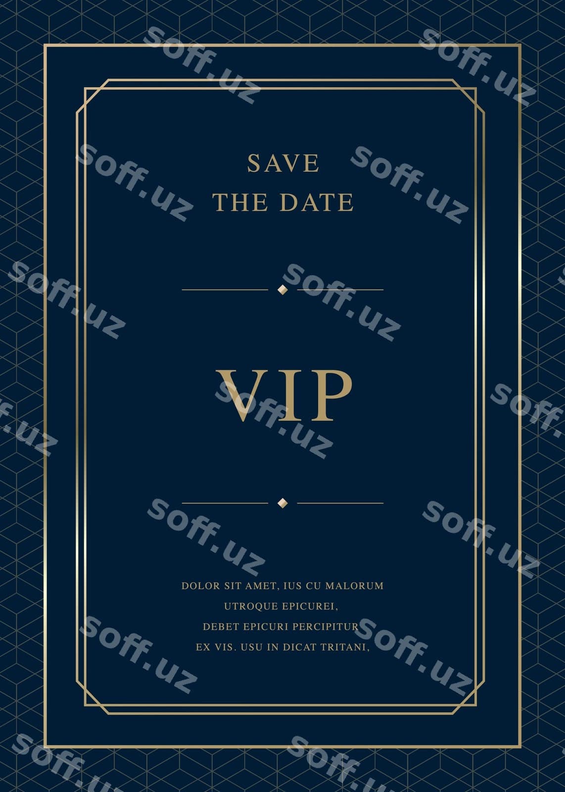 Bog'bon taklifnoma karta | Luxury invitation card