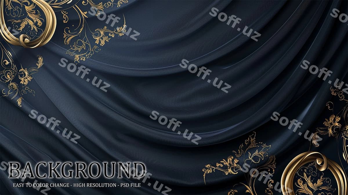 Bog'bon ipak mato shaffof fonda | Luxury silk fabric transparent background