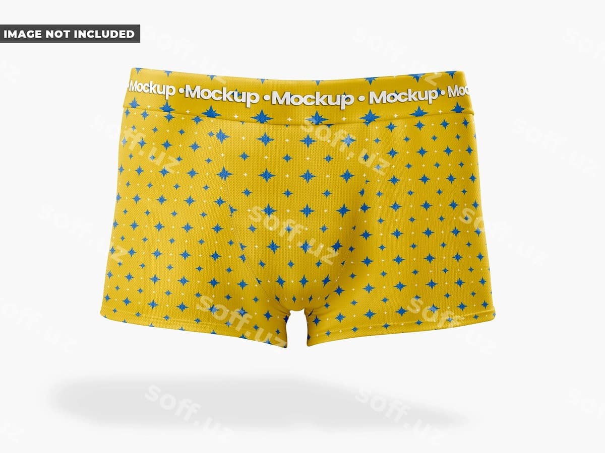 Erkak bokschi namuna | Male boxer mockup