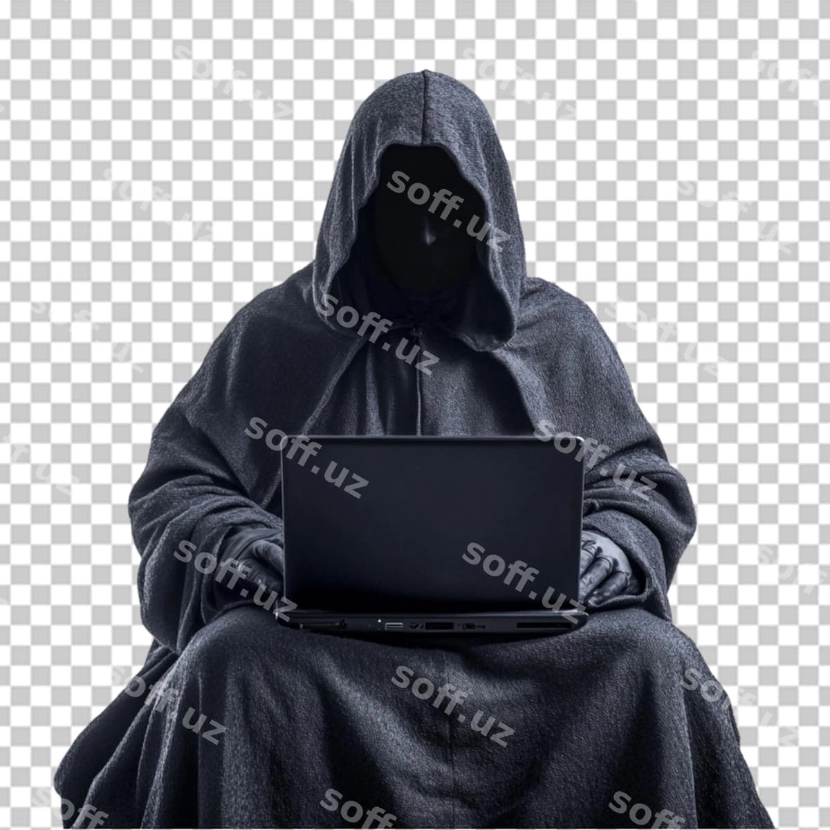 Erkak haker noutbuk bilan png | Male hacker with laptop png