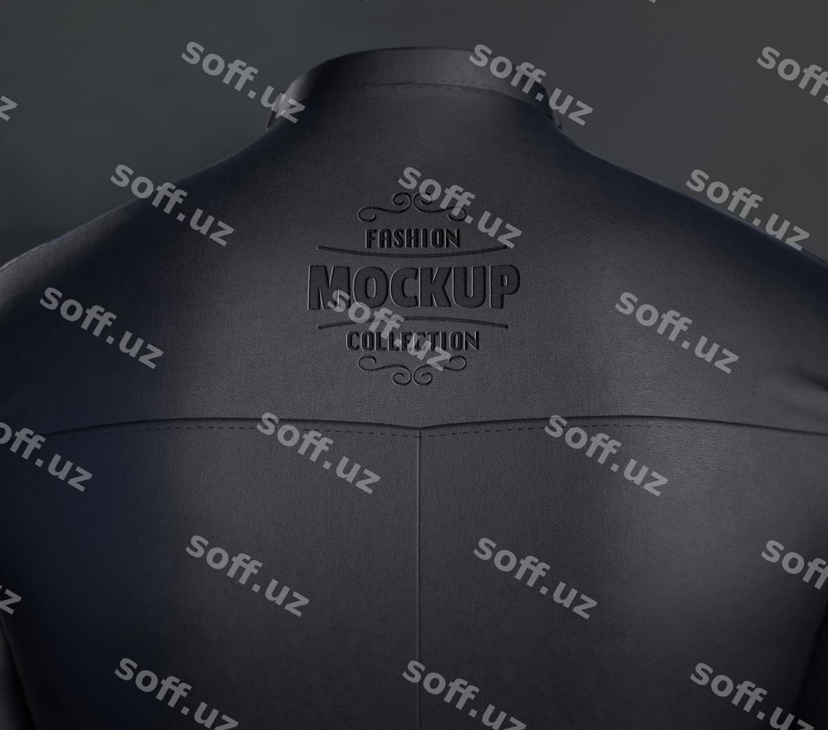 Erkak teri choylak mockup dizayni | Man leather jacket mockup design