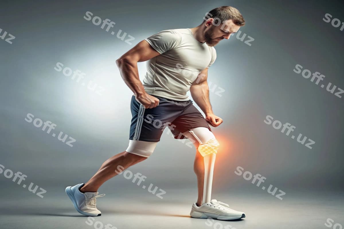Prostetik oyoqli erkak tizza jarohati | Man with prosthetic leg knee injury